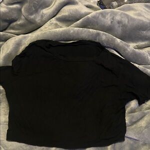 SHEIN Black Crop Top